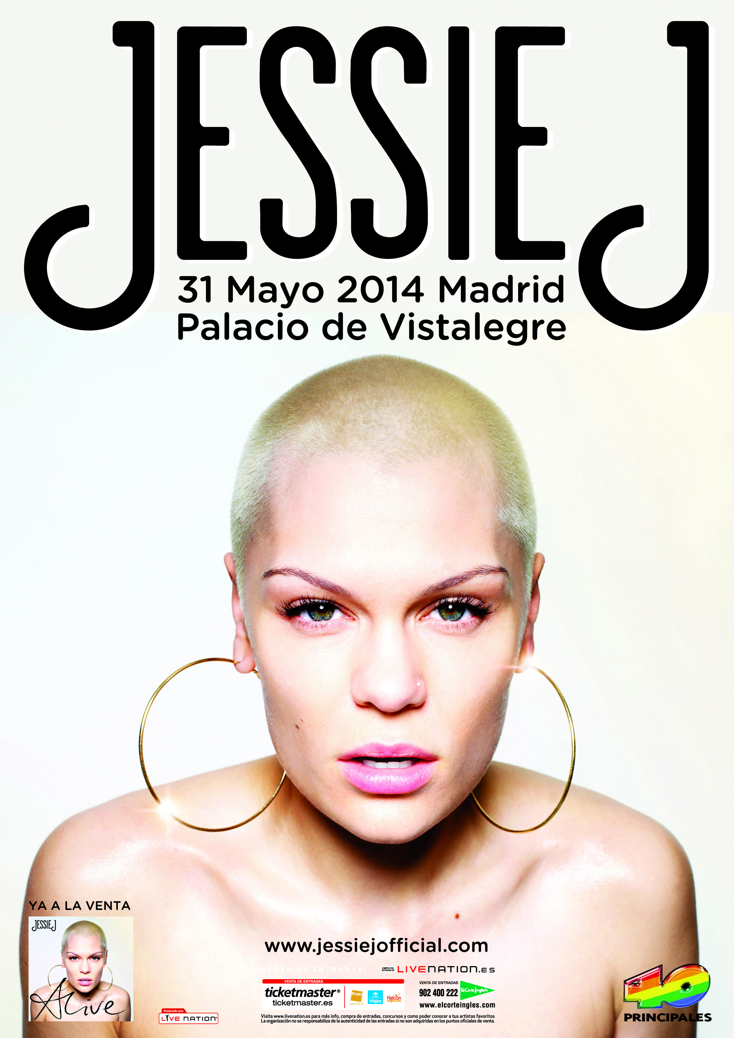 ¡Primer concierto de Jessie J en Madrid el 31 de Mayo!