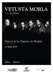 vetusta morla - Palacio de los Deportes - mayo 2015 - cartel