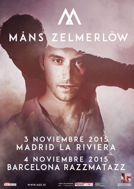 Mans Zelmerlöw anuncia conciertos en Madrid y Barcelona en Noviembre