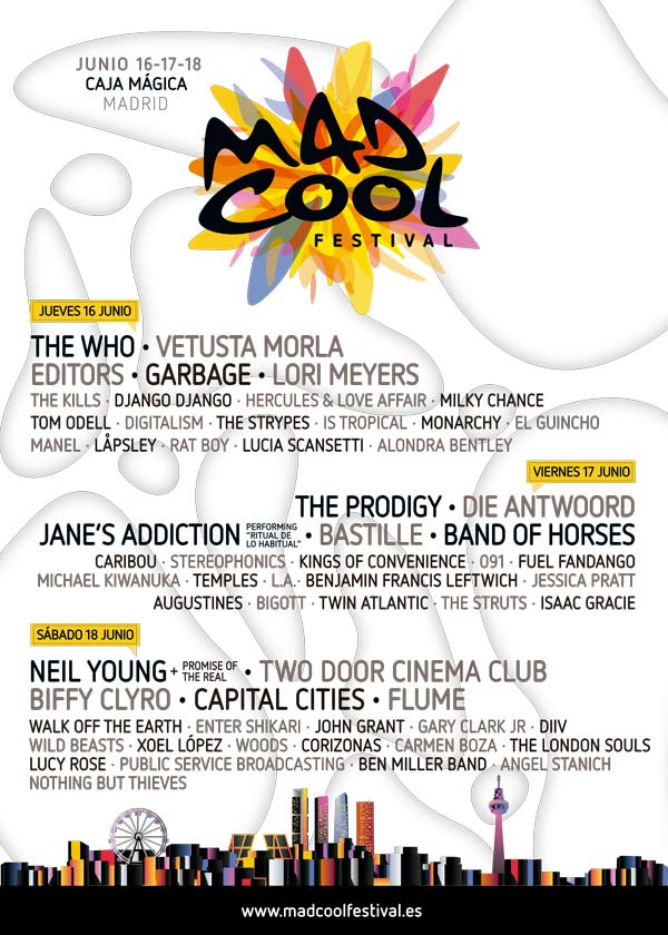 Mad Cool Festival anuncia su programación por días