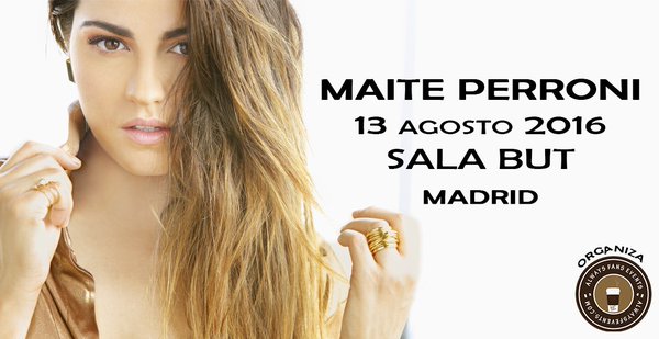 Maite Perroni en concierto en Madrid el 13 de agosto