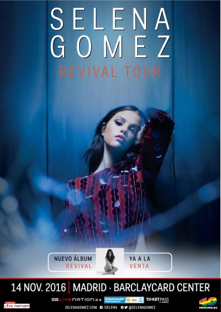 Selena Gómez aterrizará en Madrid con su Revival Tour