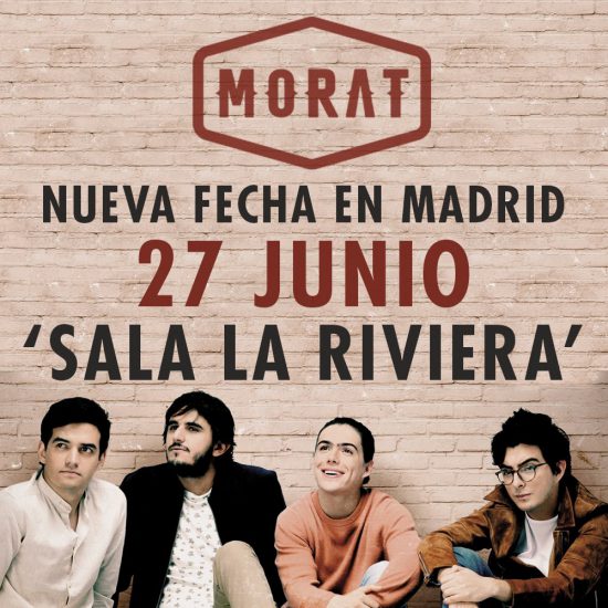 Morat volverá a Madrid en concierto el 27 de junio