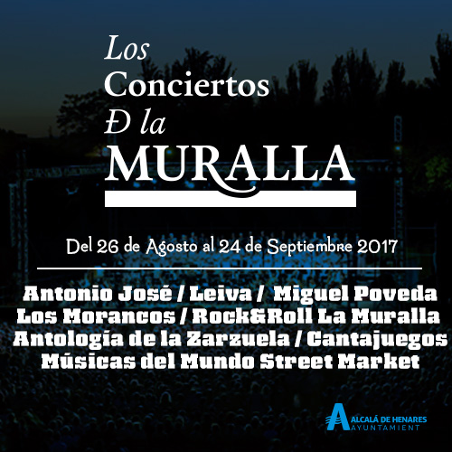 Comienza la cuenta atrás para Los Conciertos de la Muralla de Alcalá de Henares