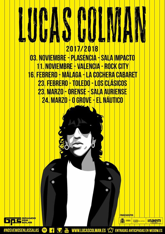 Lucas Colman presenta las fechas de su gira GPS por España