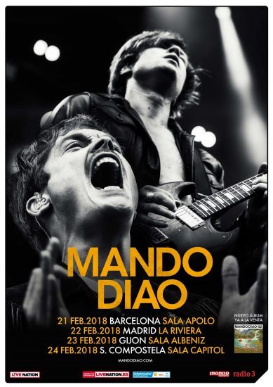 Mando Diao confirma cuatro conciertos en España en febrero de 2018