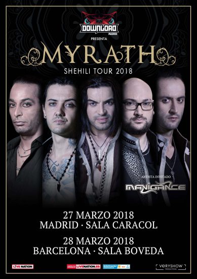 Myrath actuará en marzo en Madrid y Barcelona