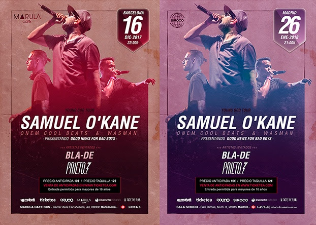 Samuel O’Kane presentará su debut en Madrid y Barcelona con su Young God Tour