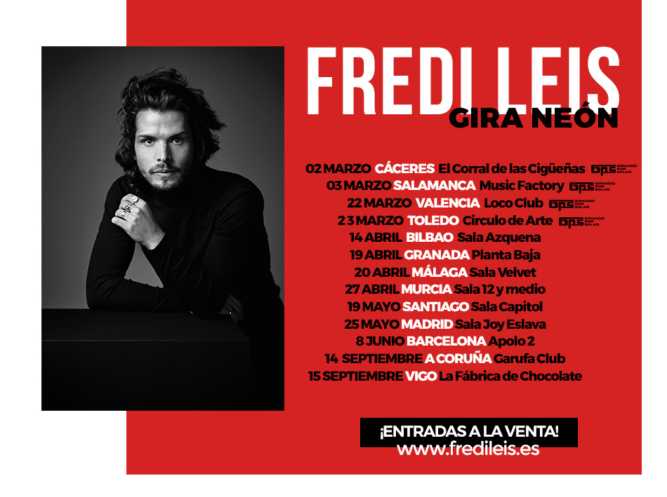 Fredi Leis anuncia los primeros conciertos de su Gira Neón