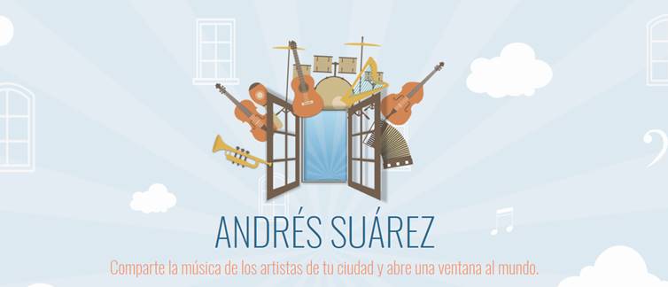 Andrés Suárez presenta #AbriendoVentanas, proyecto para mostrar la música de artistas callejeros