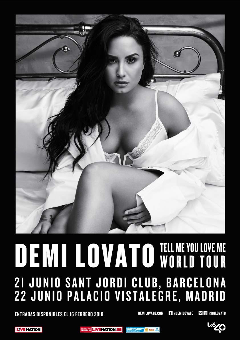 La gira europea de Demi Lovato incluirá dos fechas en España