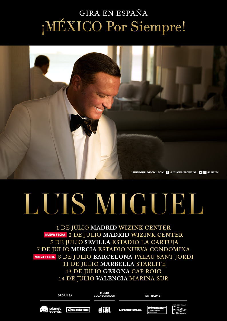 Luis Miguel anuncia un nuevo concierto en Barcelona, cerrando así su gira española en ocho fechas
