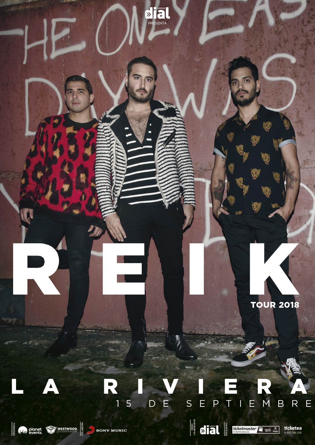 La banda mexicana Reik actuará el 15 de septiembre en Madrid