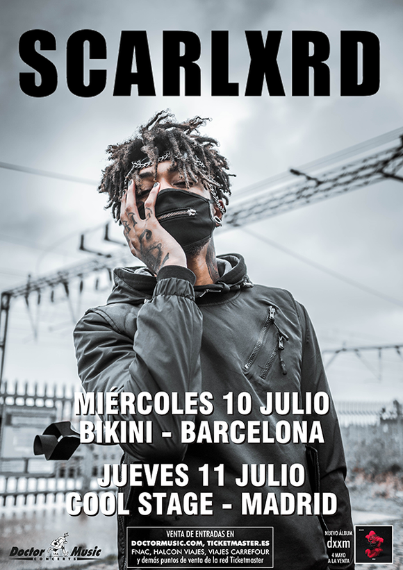 SCARLXRD anuncia conciertos en Barcelona y Madrid en julio