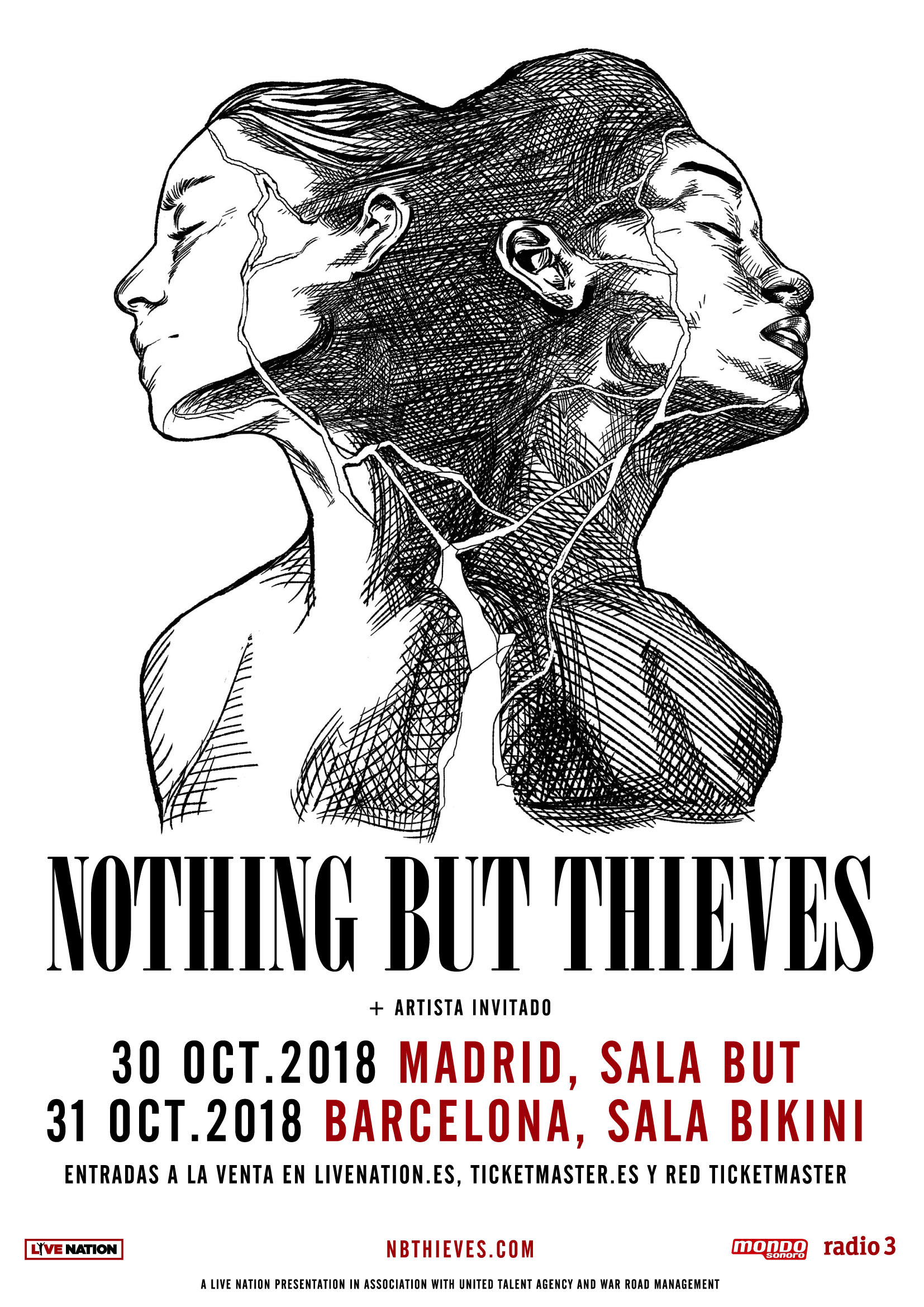 Nothing But Thieves llegarán con su directo a Madrid y Barcelona en octubre