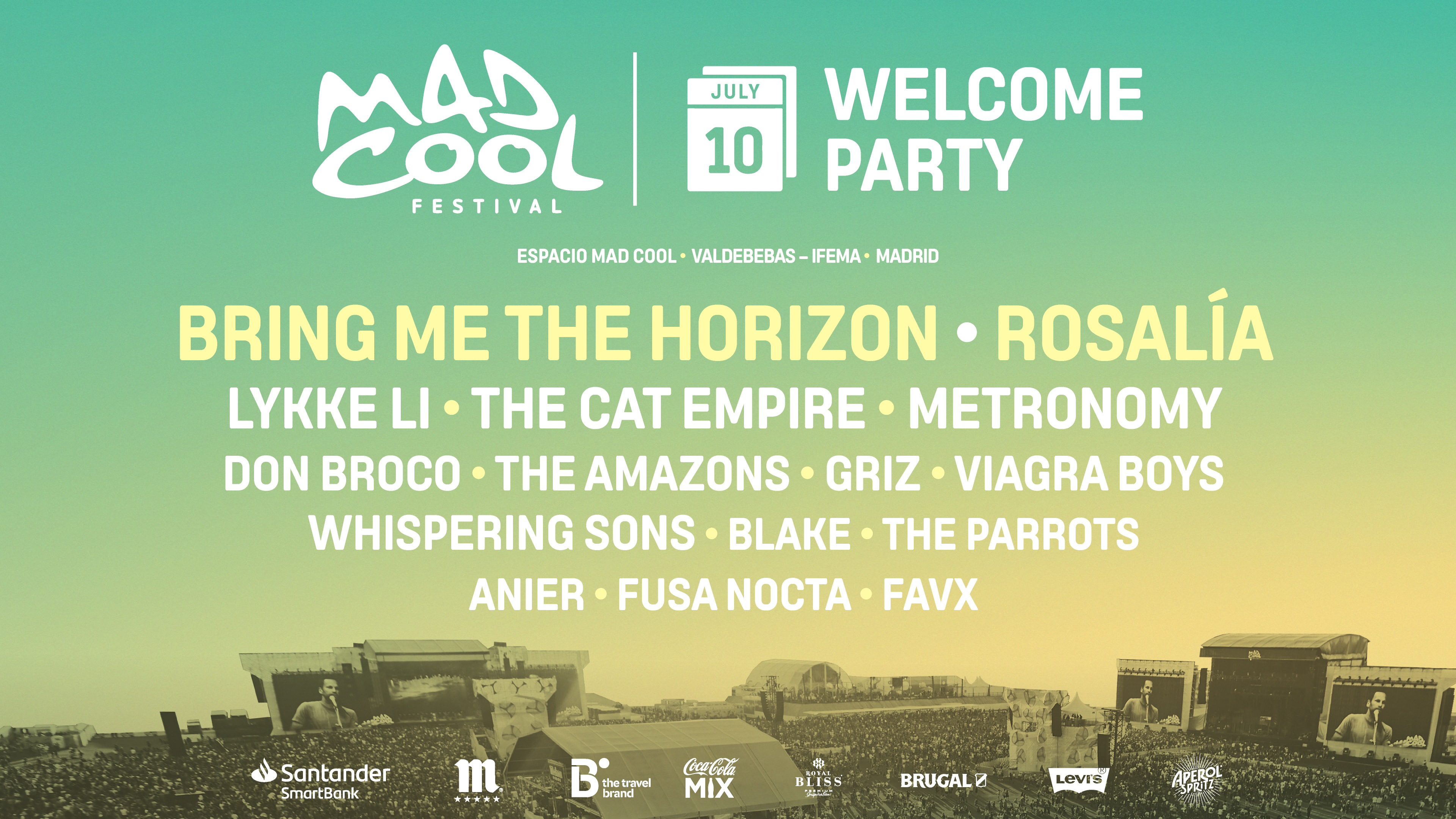 Descubre todas las novedades (y sorpresas) de la Welcome Party de Mad Cool Festival 2019