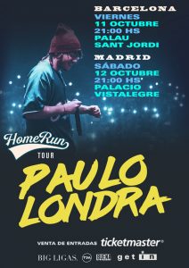 Paulo Londra HomeRun-2FECHAS-RRSS