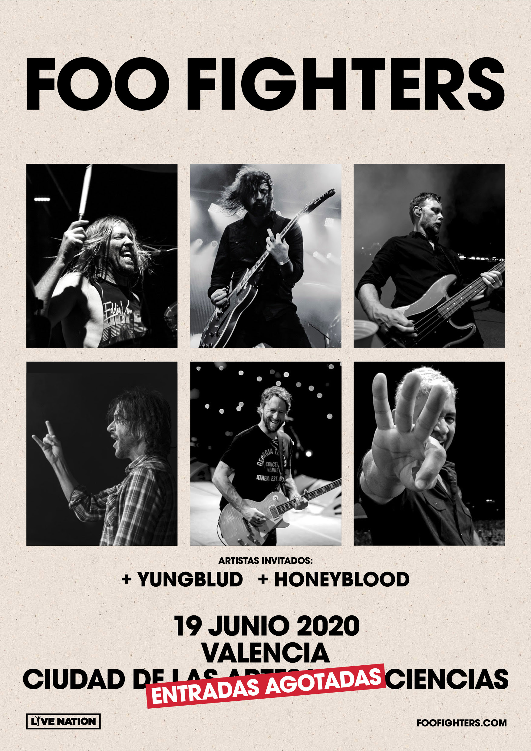 Agotadas las 20.000 entradas para el concierto de Foo Fighters en Valencia