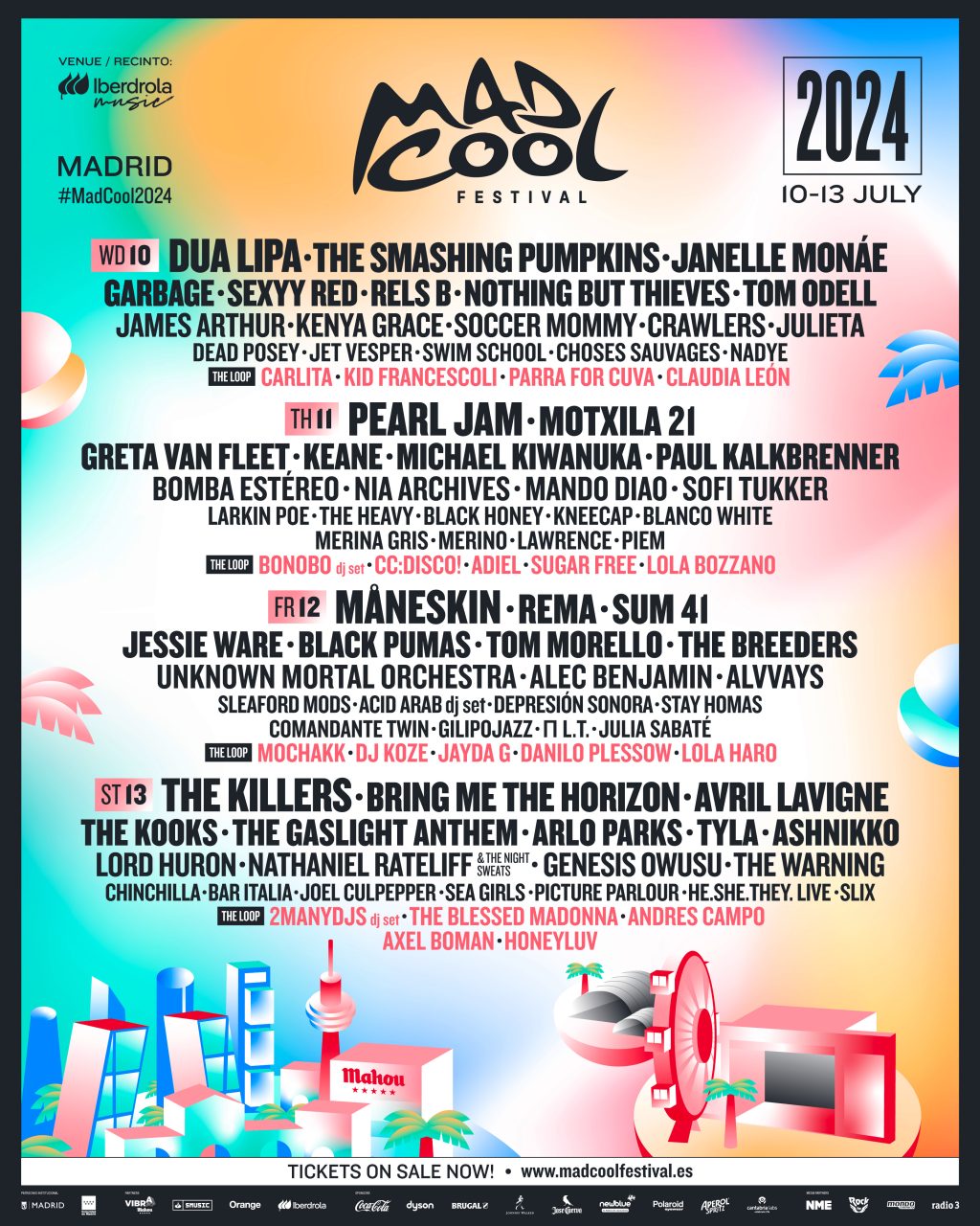 Mad Cool 2024 cartel - MyiPop