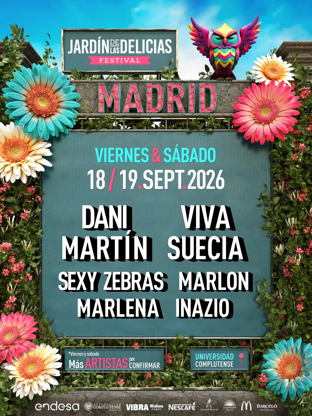 jardín de las delicias 2026 - avance cartel