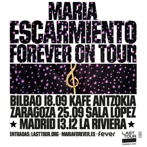 María Escarmiento, gira de presentación