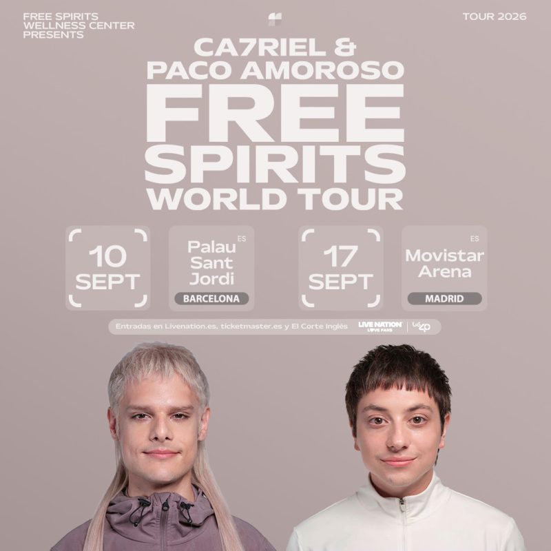 ca7riel & paco amoroso, free spirits world tour